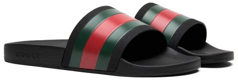 gucci rubber slides saks